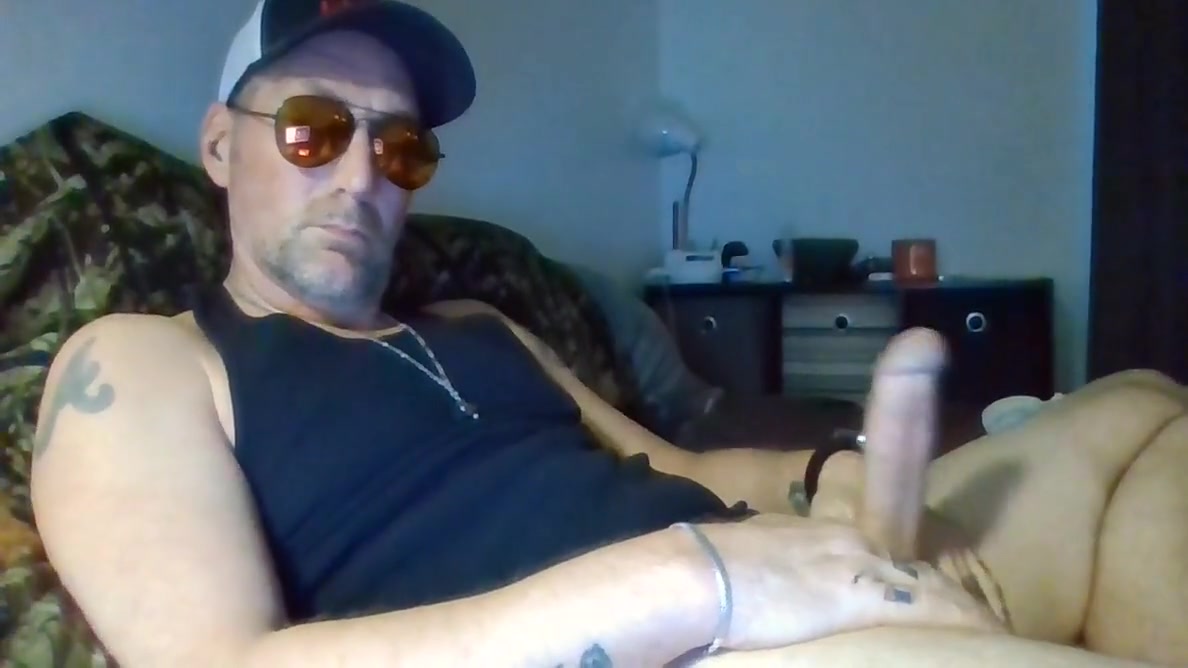 Big White Cock In Sunglasses Solo