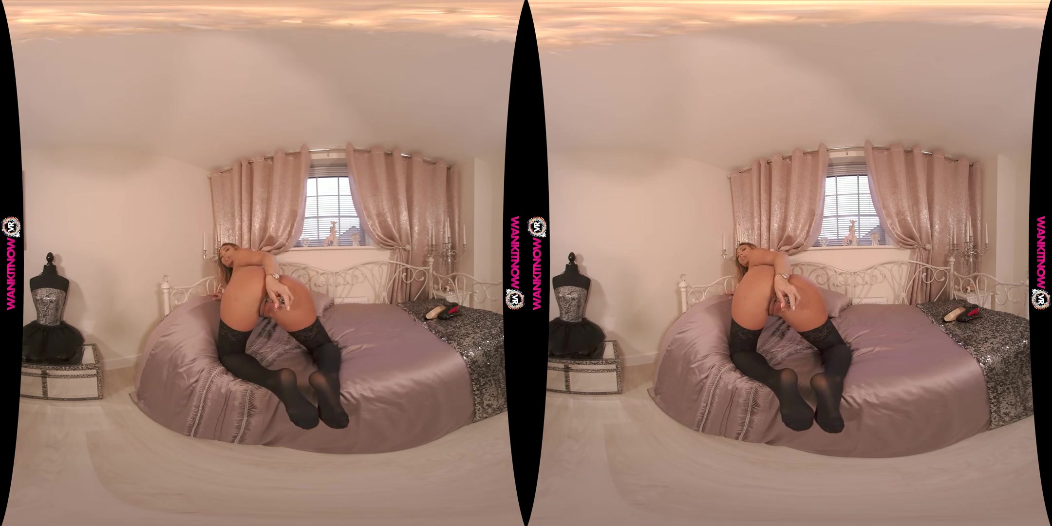 Evening Of Fun - Beautiful Virtual Girlfriend Strips out of her Little Black Dress