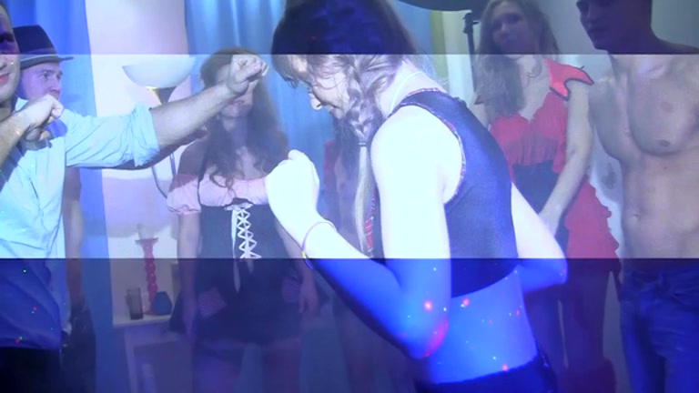Hawt group sex at fancy-costume party