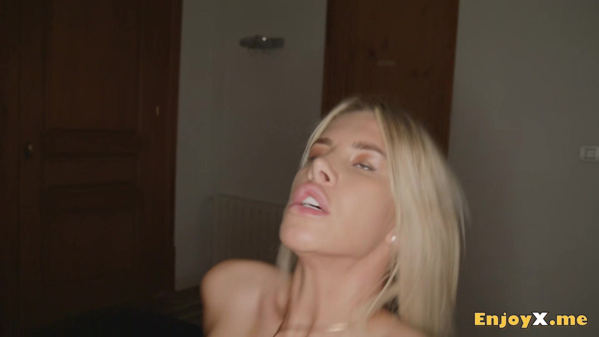 Hot Emma, buxom and blonde, rides xxx with piercing eyes, smoothly-shaven pussy, and a popshot to die for - sluttiest