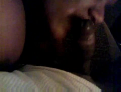 Ebony pussycat eats a black schlong in the close-up porn vid