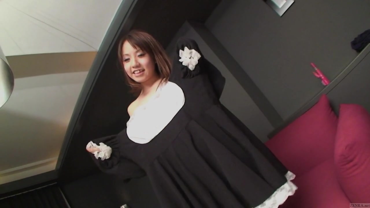 Subtitled uncensored Japanese amateur maid POV blowjob in HD