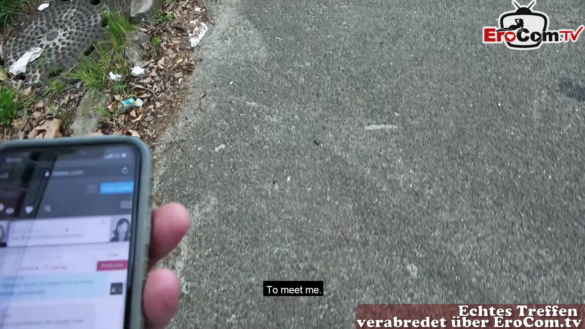 german real prostitute short hair milf at public pick up pov date with