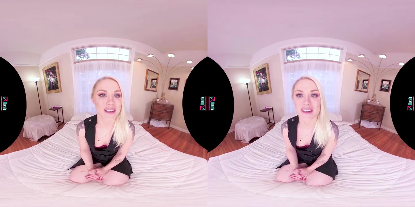 VRHUSH Ash Hollywood masturbates in POV VR