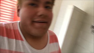 Humping Park Restroom Floor In Tighty Whities