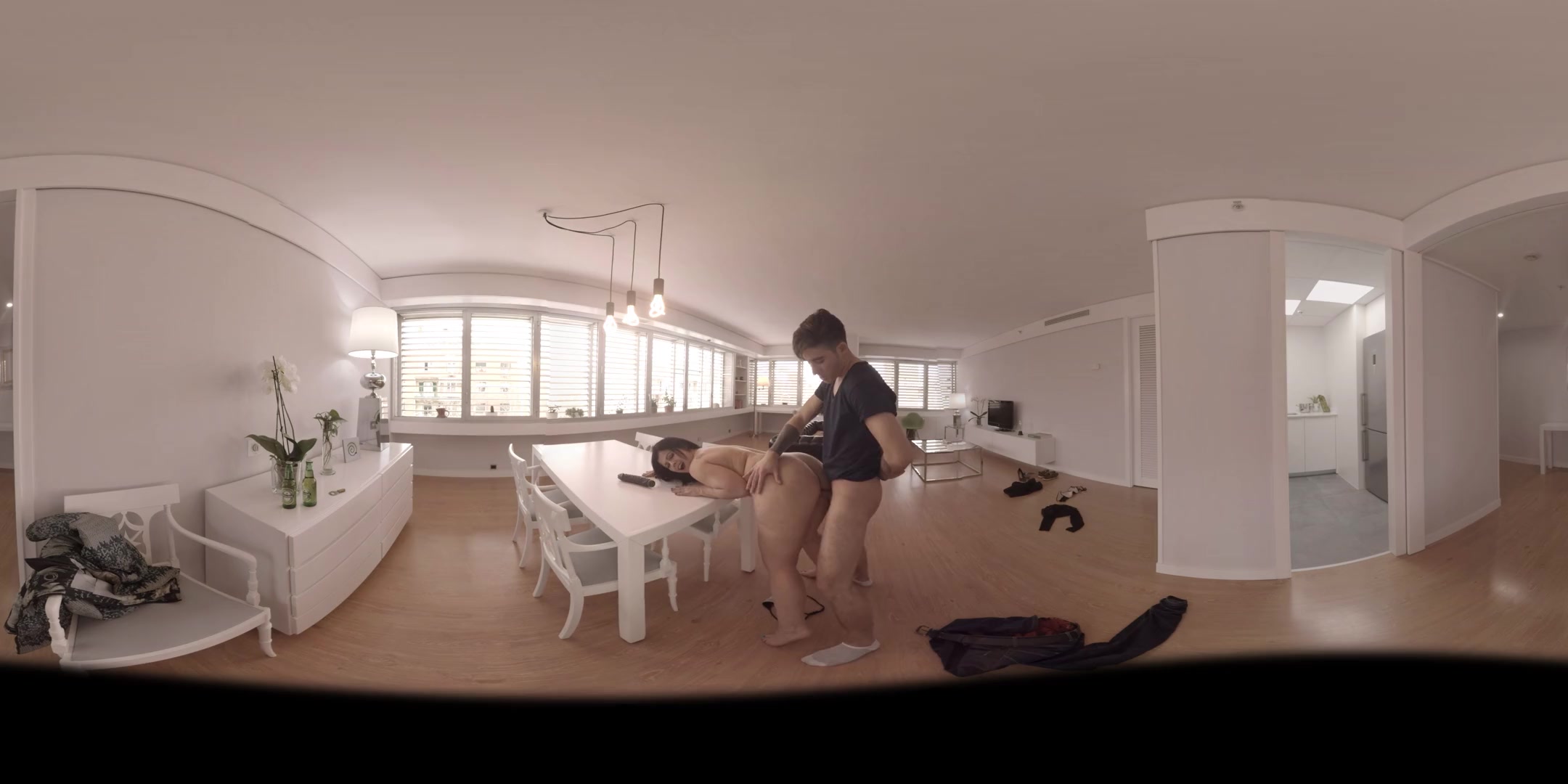 Chubby Girl Gets Fucked on the Table - VirtualPorn360