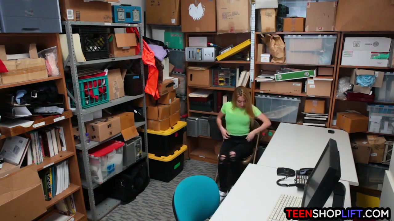 teen 18+ Shoplifter Wants To Get Caught By A Security Guard