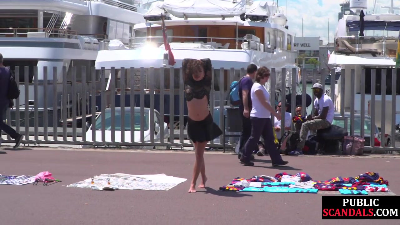 Public whipped smalltits babe by master and mistress outdoor