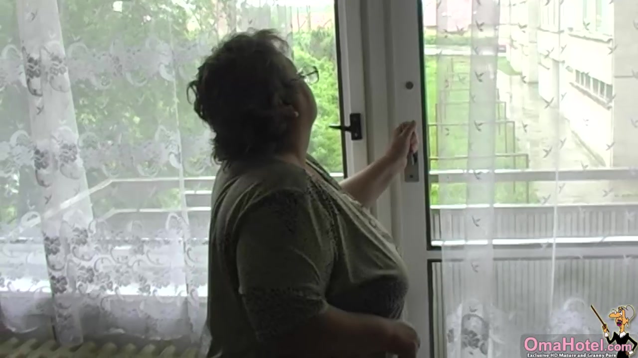 High old woman and granny with big boobs
