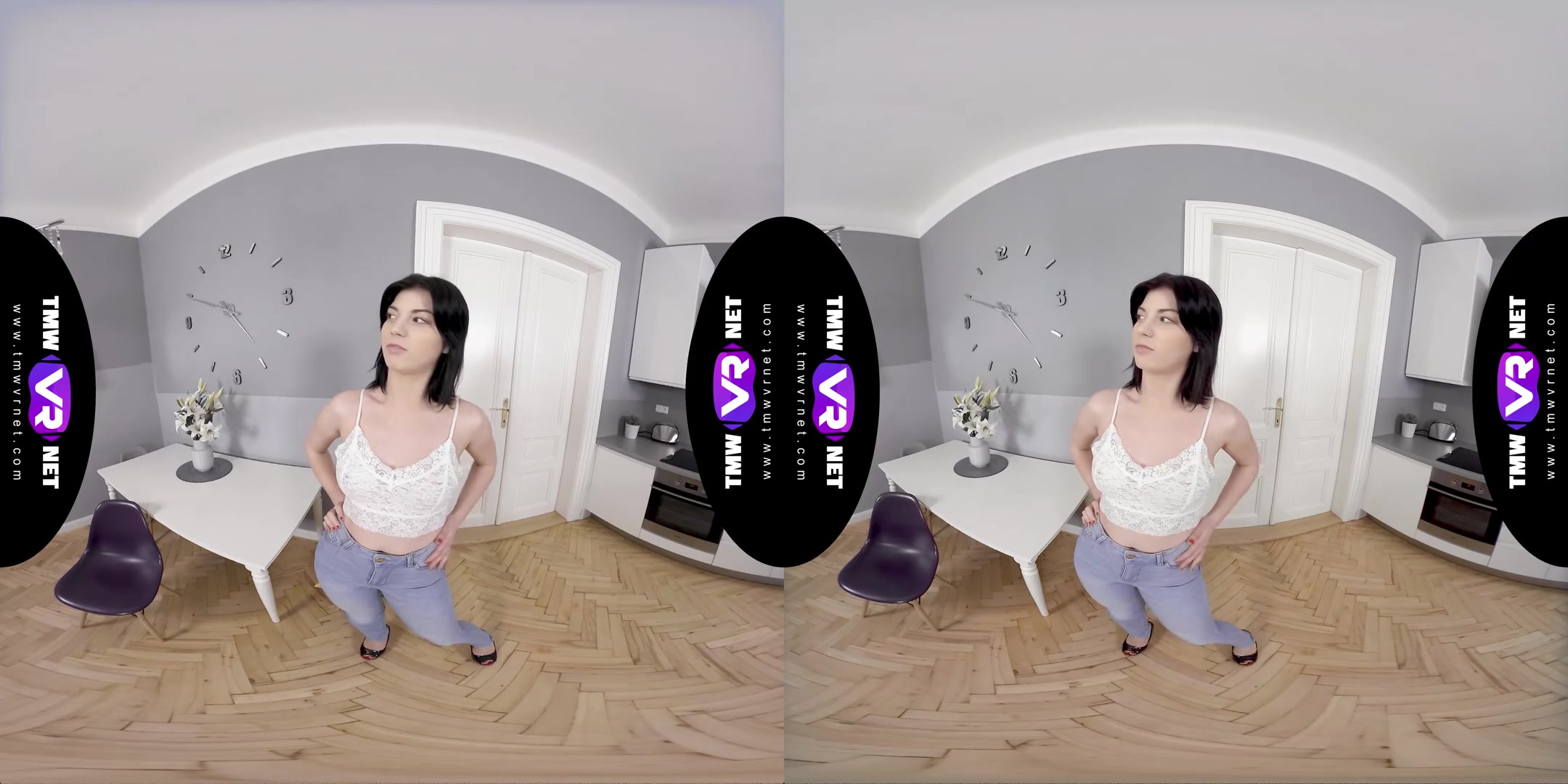 Bright Solo Orgasm On A Chair - Hot Brunette Solo Masturbation VR 3D Porn
