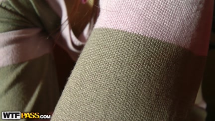 Ginger hotty's flawless melons touched tenderly