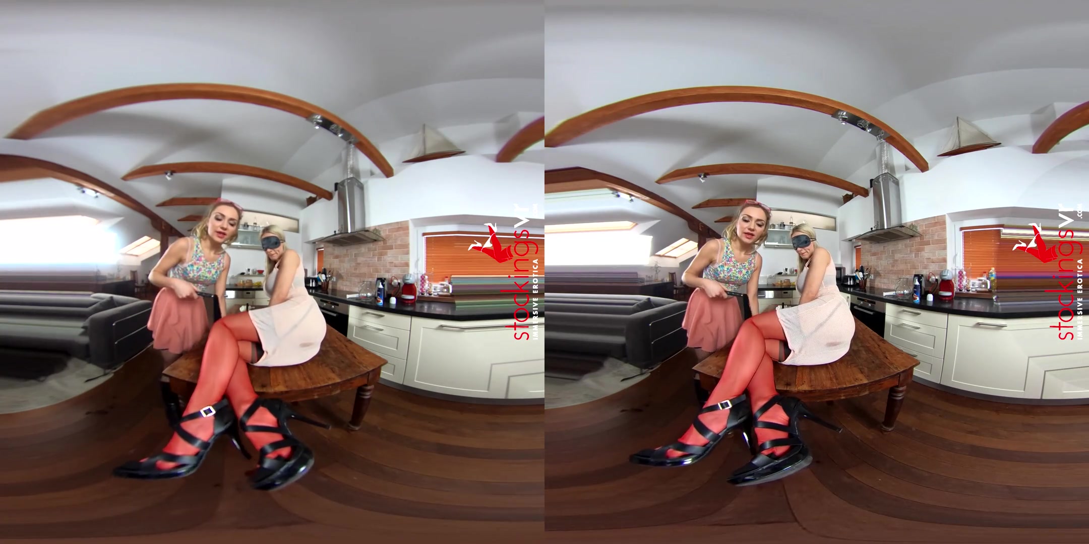 Natalie Cherie & Victoria Puppy in Bitch With A Whip - StockingsVR