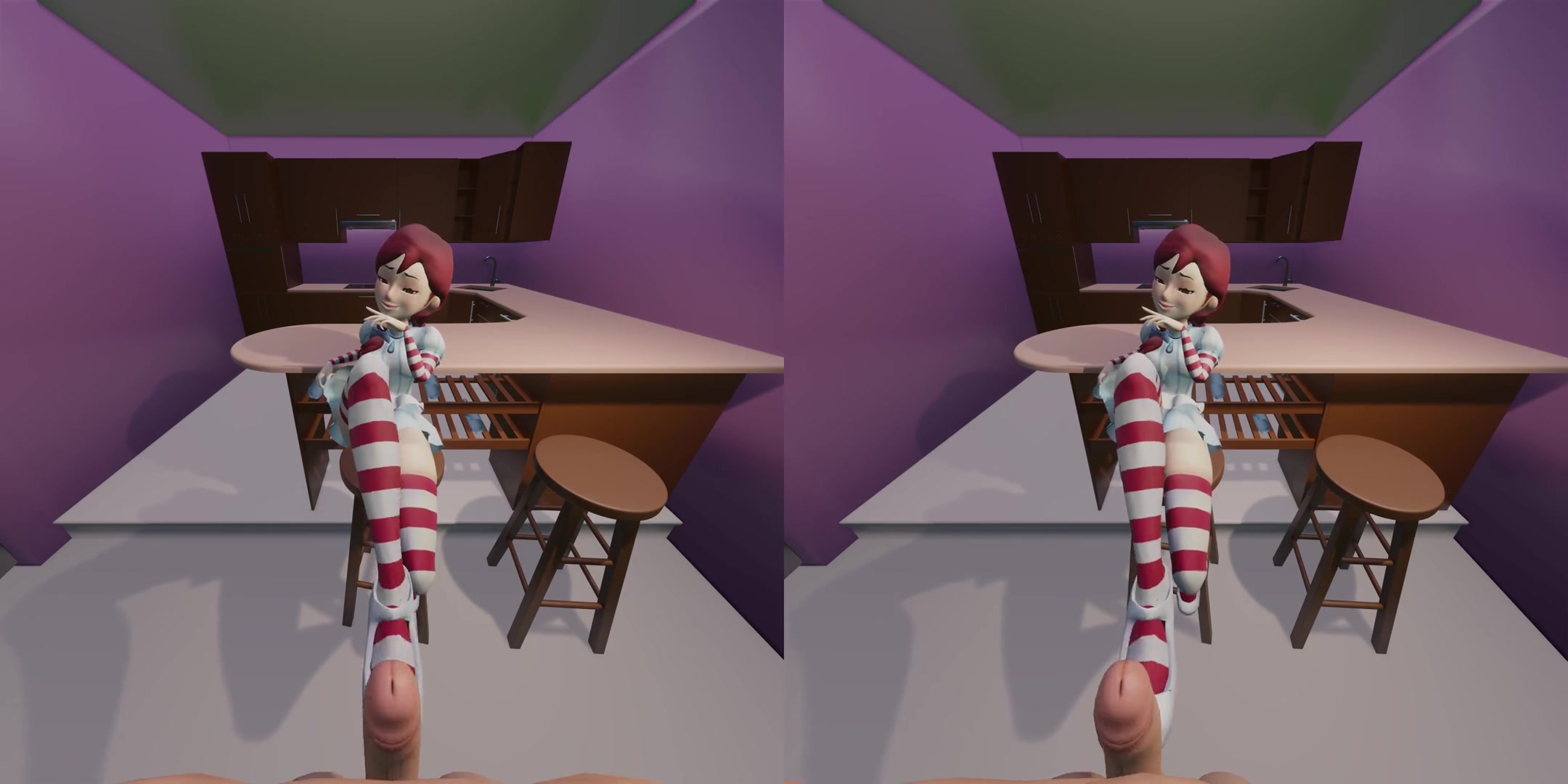 Wendy Footjob - Cute Cosplay CGI - VRAnimeTed - SexLikeReal