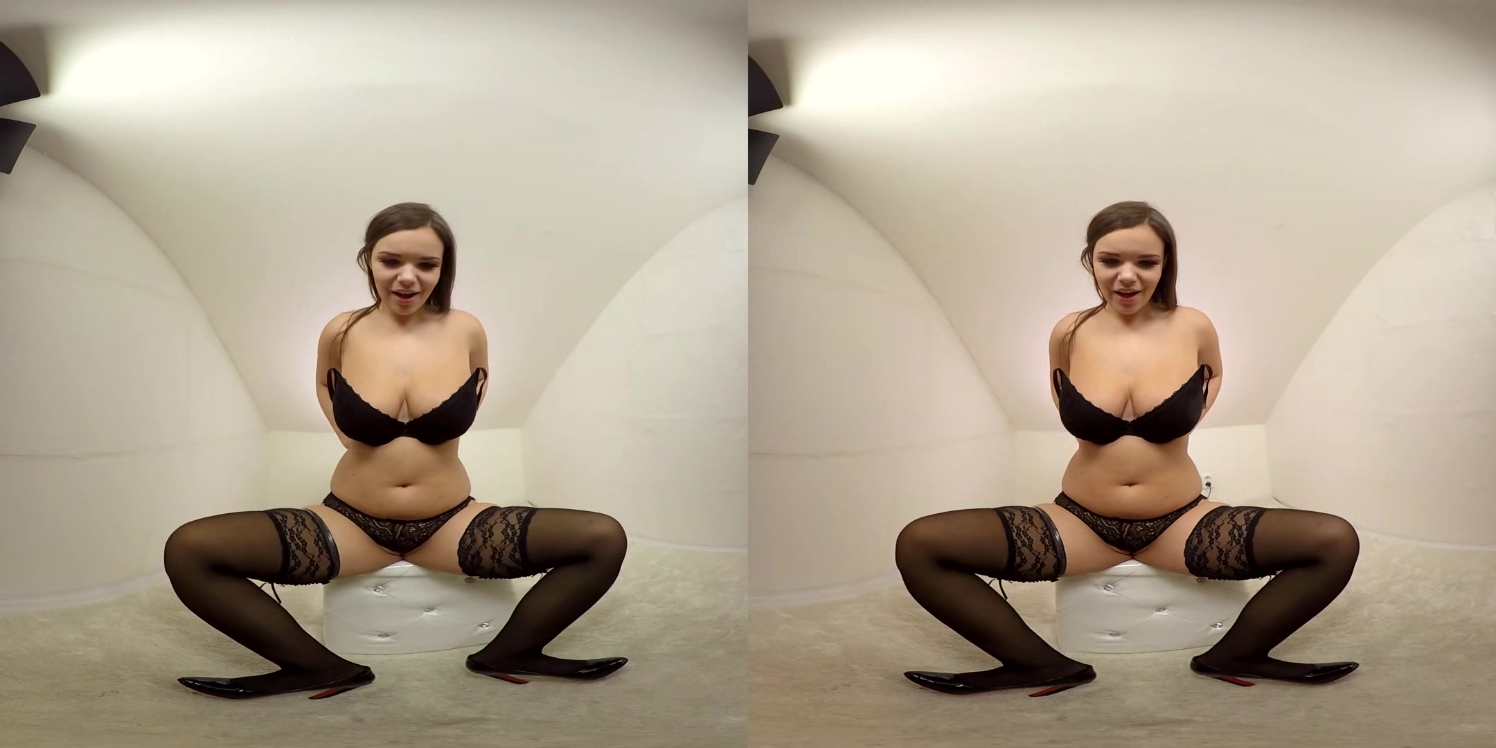 Hot Sofia Lee Playing With Her Favorite Toy - Stockings, Teen, Toying