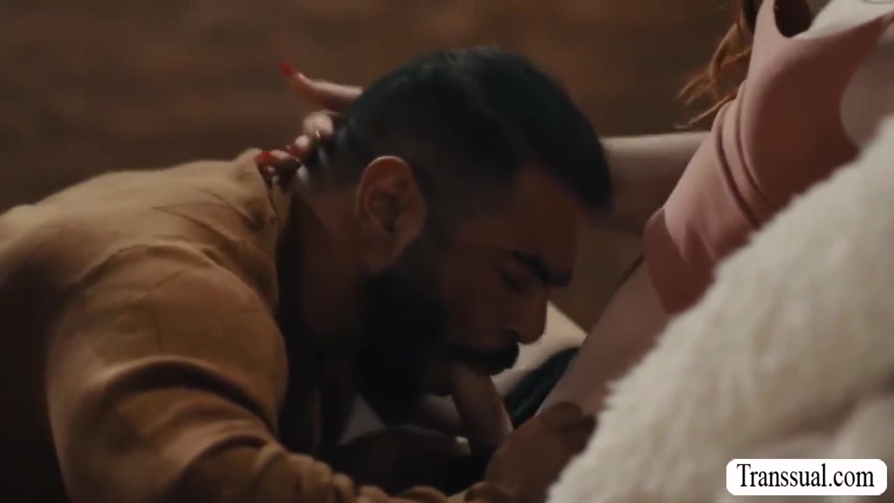 Beautiful Shemale Licks And Bareback Fuck Her