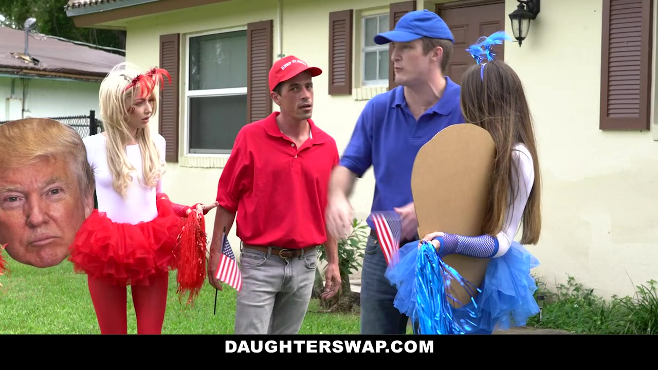 DaughterSwap - Cute Step daughters Swapping Step daddies Ending Political War