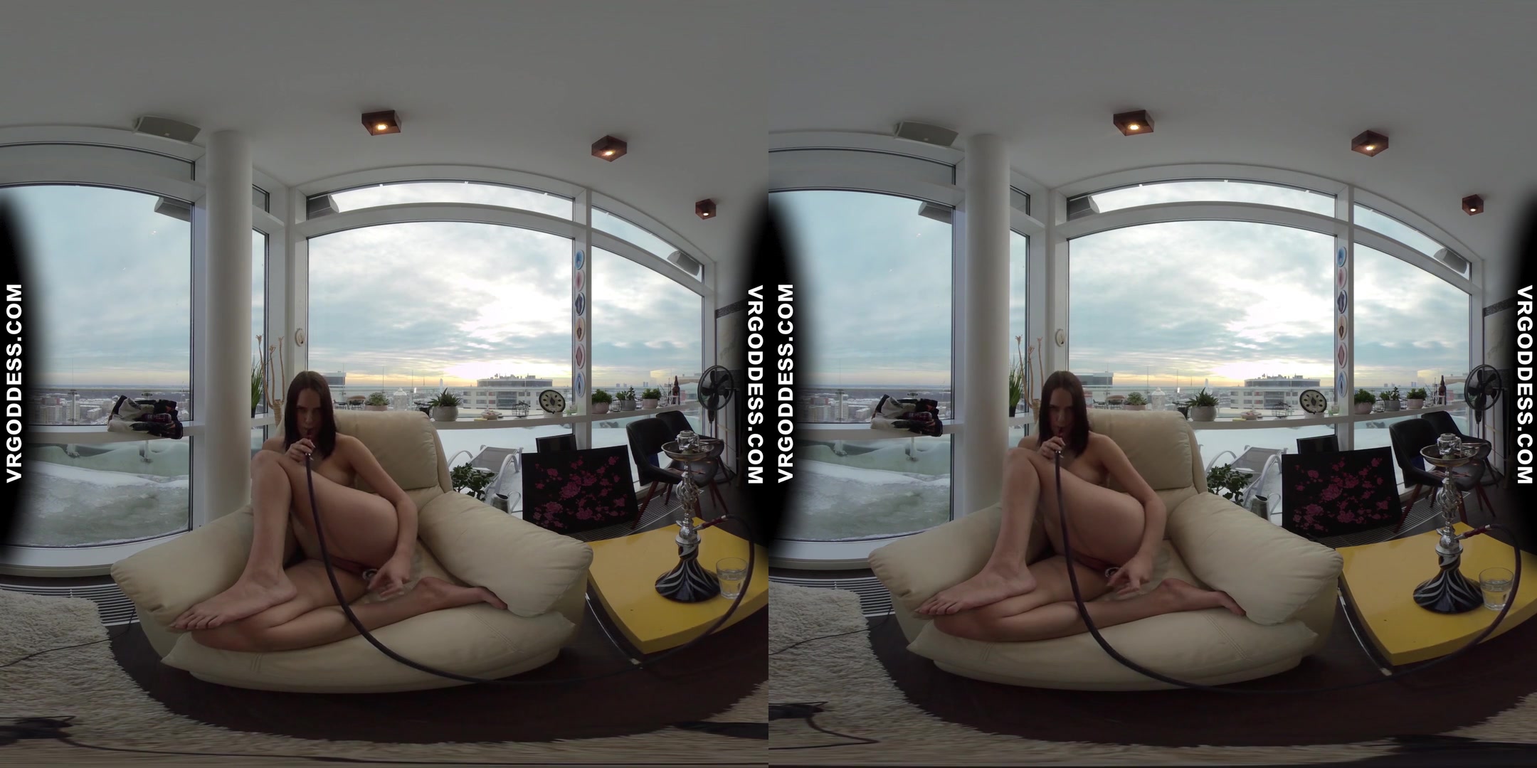 Teen Hookah Smoking Pussy Playing 18yo Rosalina Naked Snow Angel