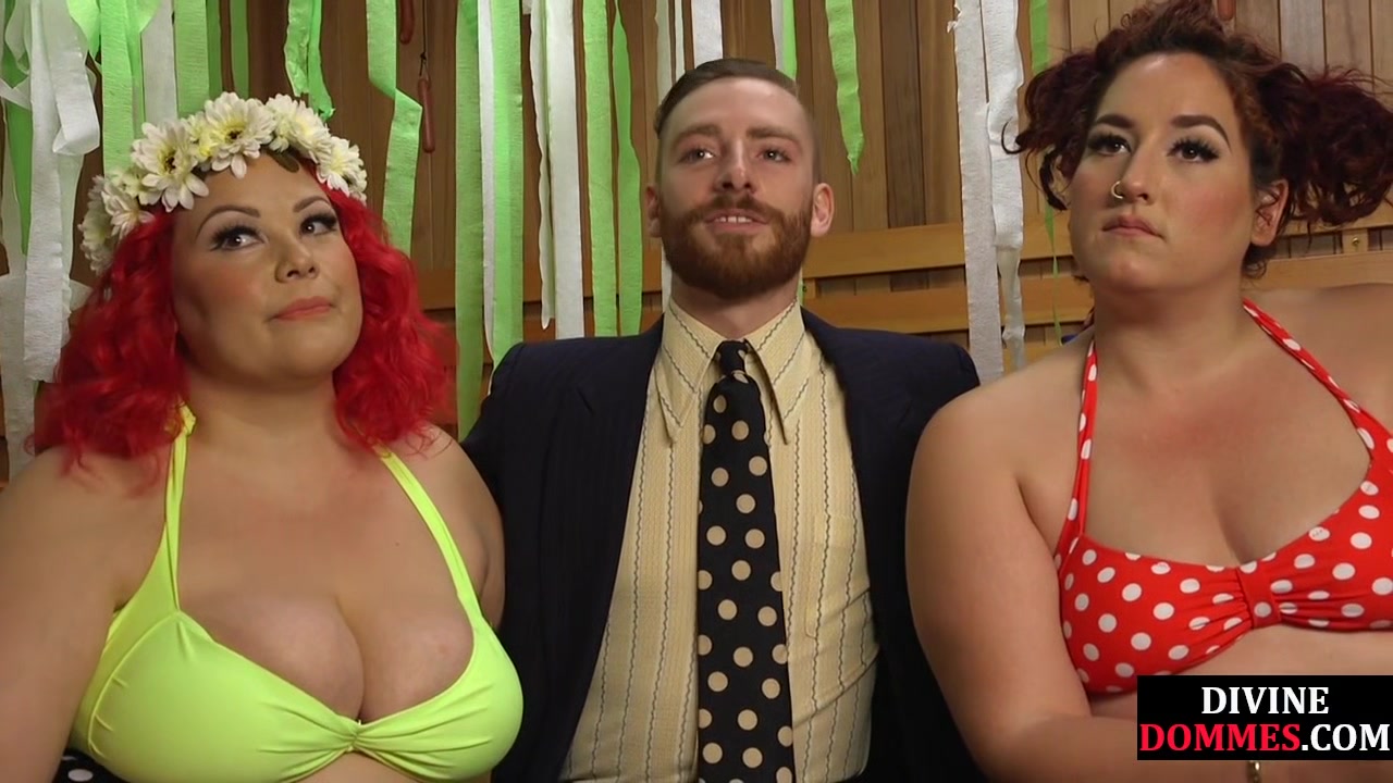 BBW femdom humiliates sub before using his cock