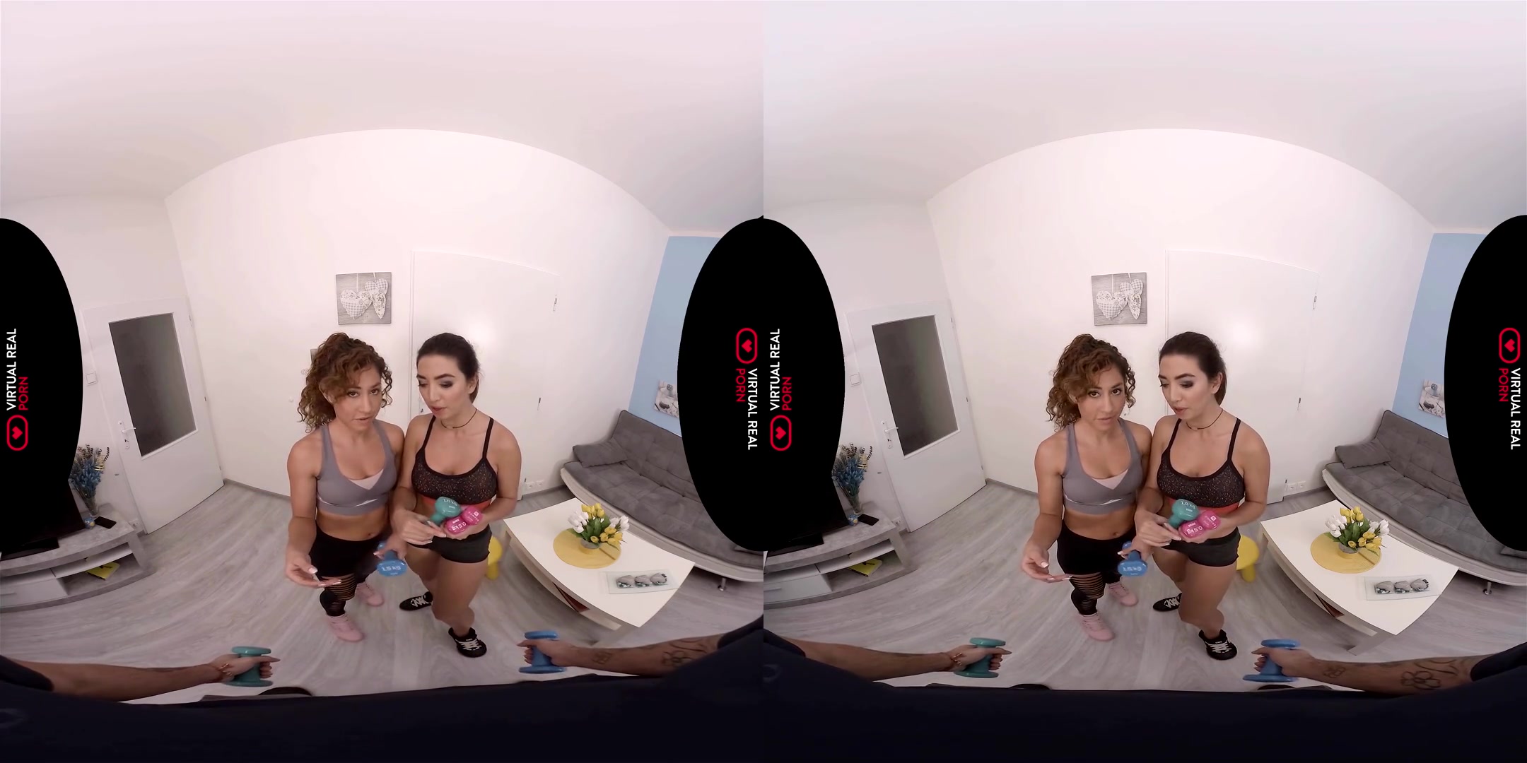 Frida Sante & Melody Petite in Lifting and Pumping - VirtualRealPorn