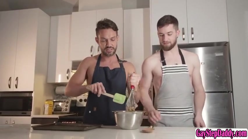 Dale Kuda And Thyle Knoxx - Horny Stepson Craves For His Yummy Stepdad Huge Cock