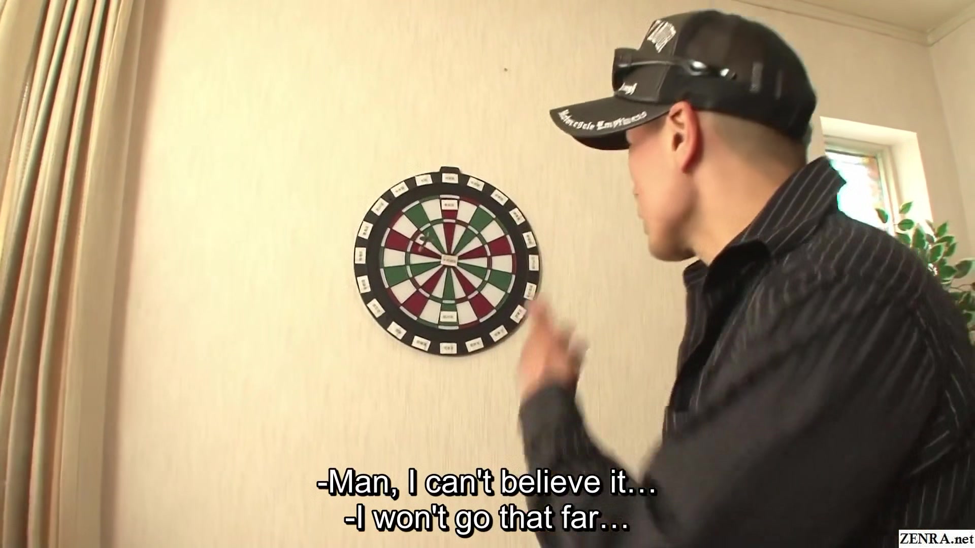 Japanese street pickup success story decided by a game of darts