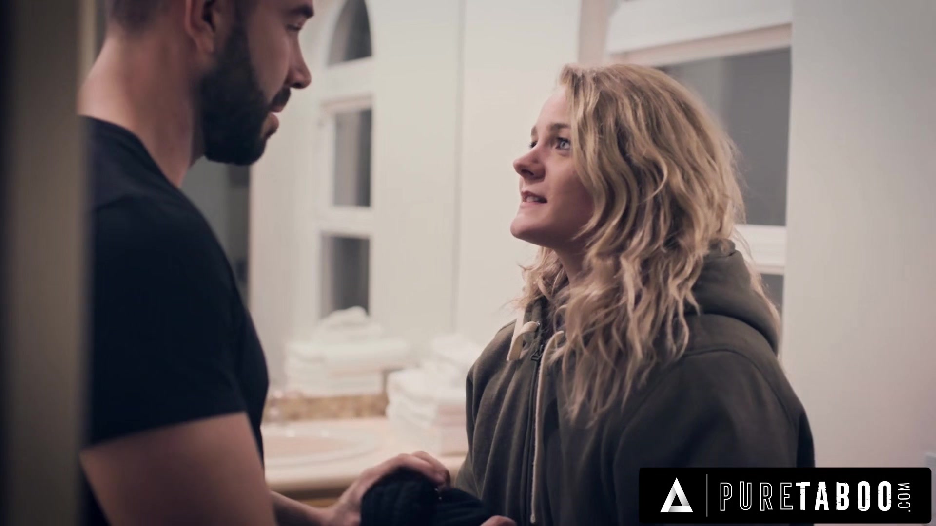PURE TABOO Homeless teen 18+ Stalks Family Man Who Showed His Kindness And Wants His Cock In Her Pussy