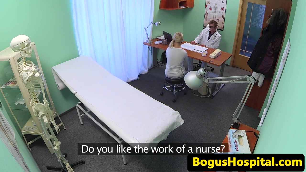 Busty euro doggystyle fucked in drs office