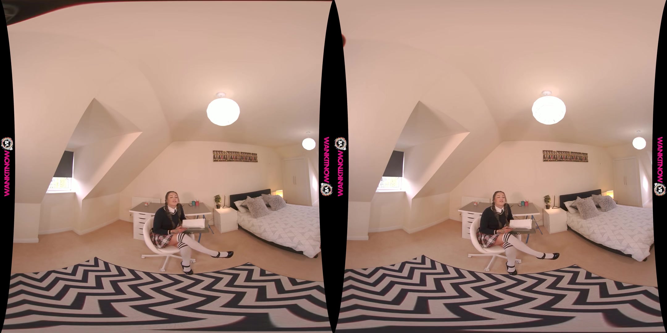 Study Slut - Cute British Babe Virtual Reality Blowjob