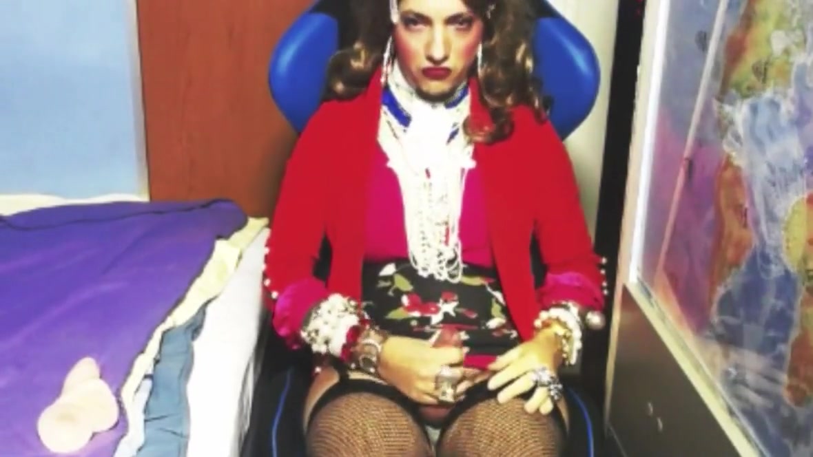 Crossdresser Jerking And Showing New Look Around