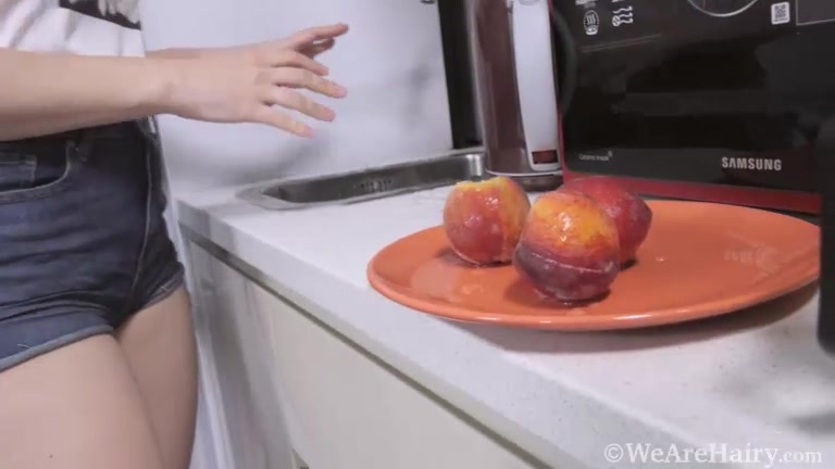 Emily Rose enjoys nectarines and orgasms