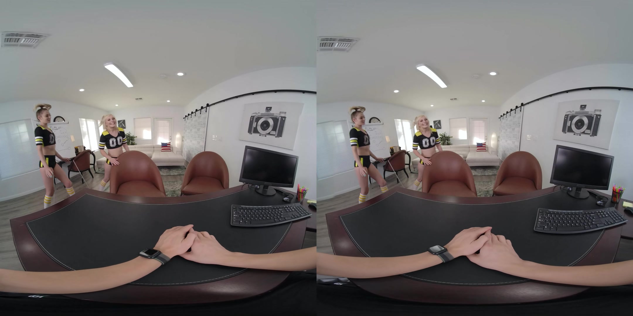 Threesome: Cheerleaders of Your Team - RealJamVR