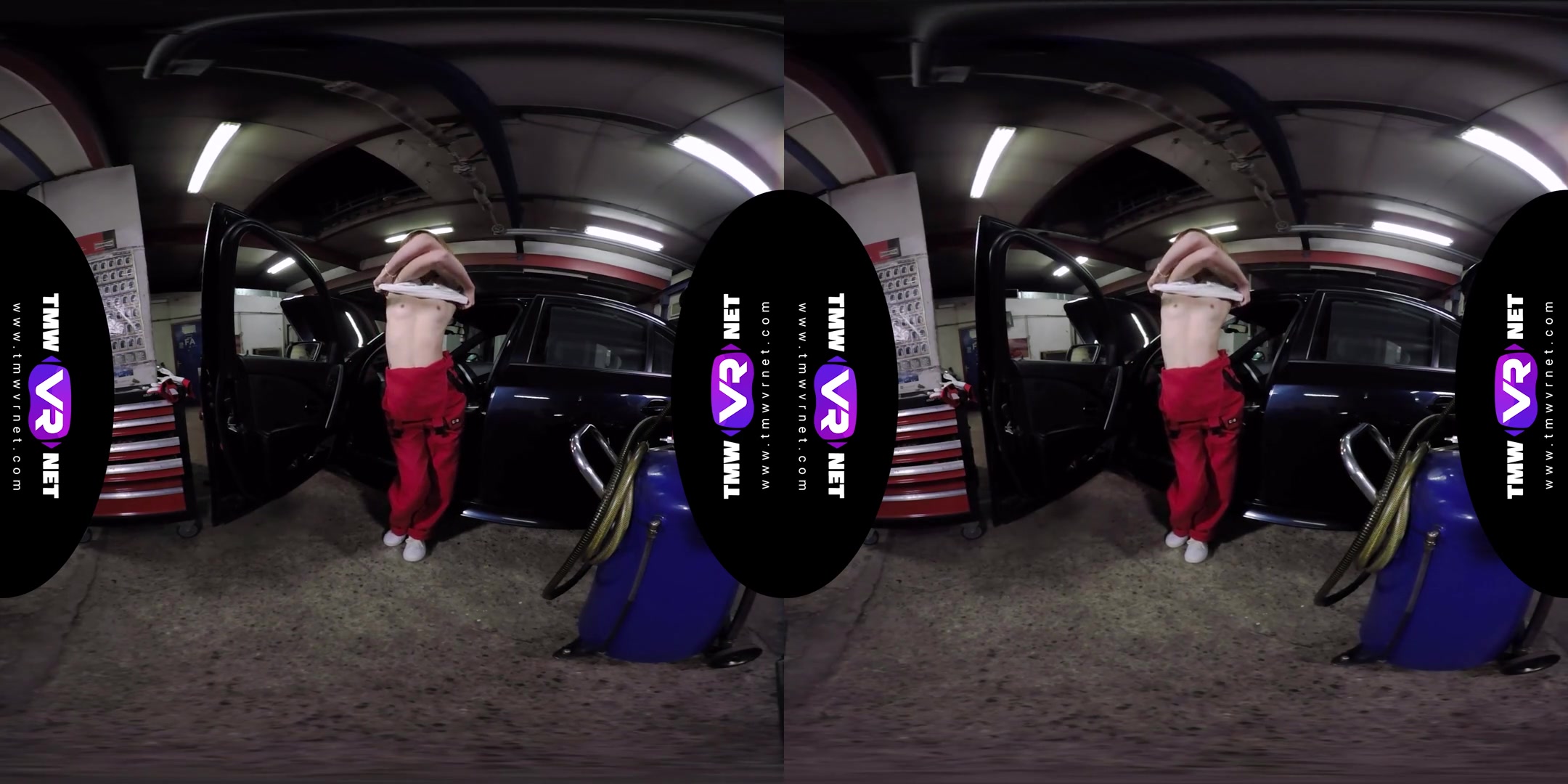 Tera Link in Cute Female Mechanic Plays Solo In The Car Service - TmwVRNet