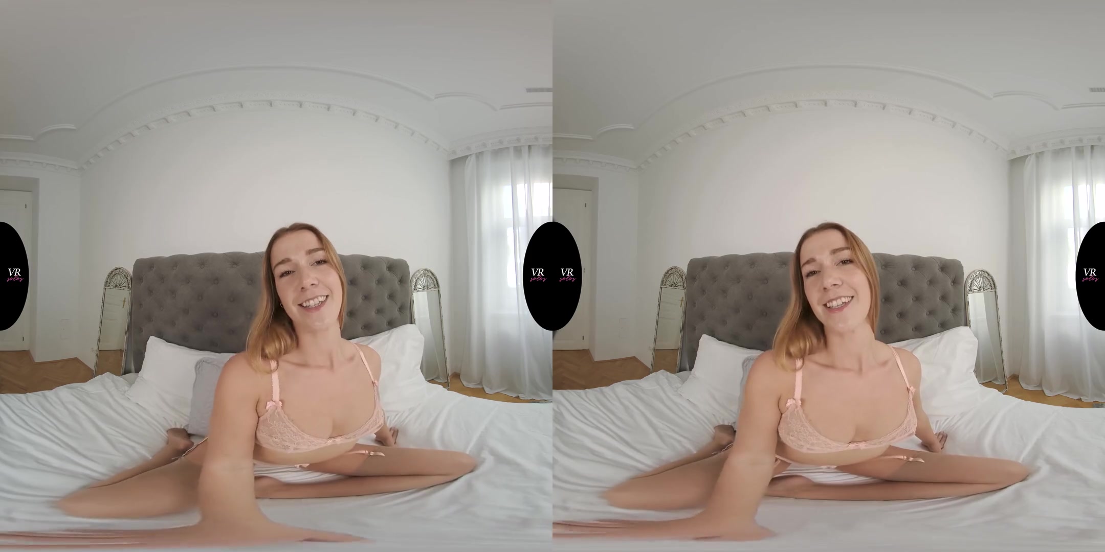 Playful Alexis in Lingerie and Stockings - Amateur Babe Solo Masturbation VR