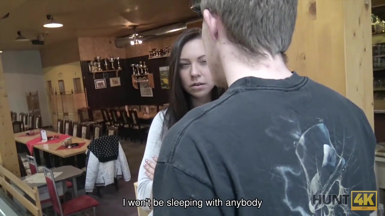 HUNT4K. Shy teen 18+ copulates with man in bar while boyfriend..