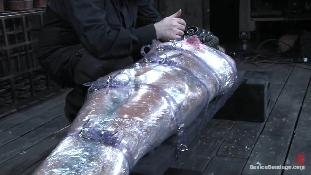 Dia Zerva in Sticky Hot Wrap Trap - DeviceBondage