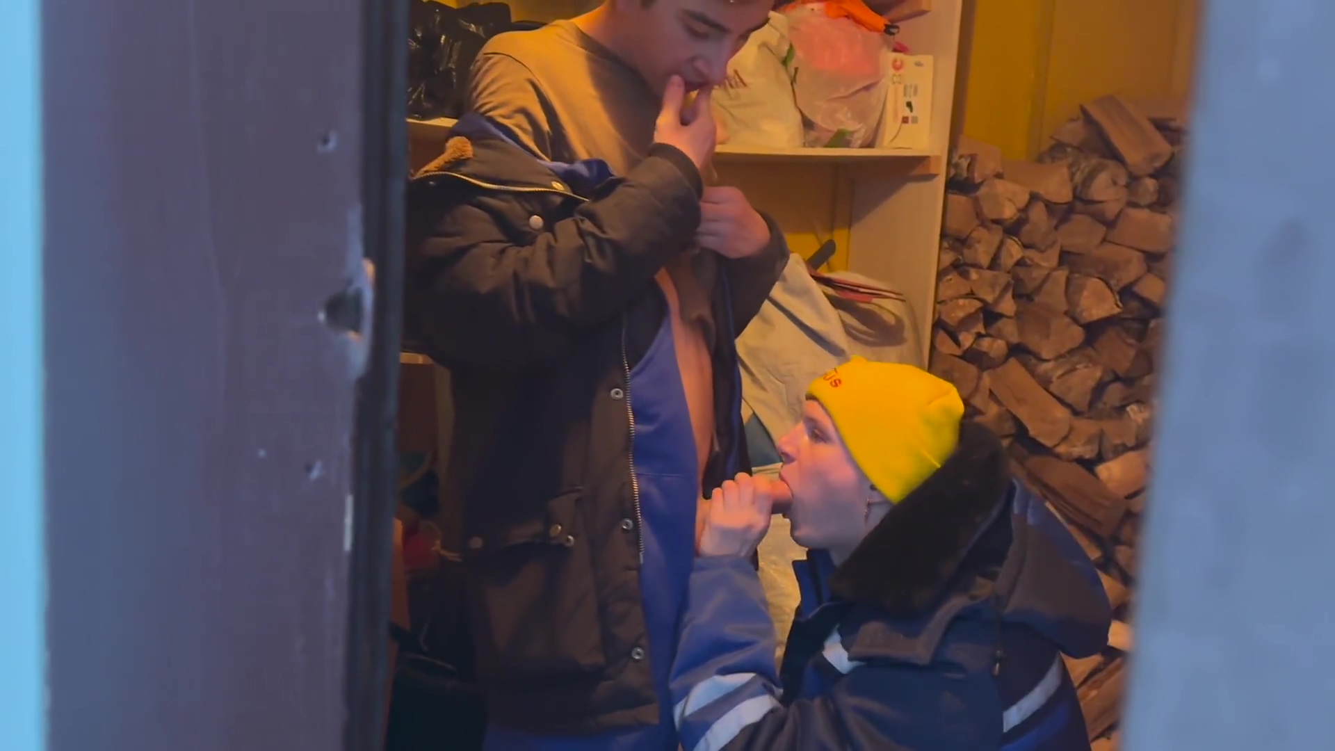 #454 Twinks Fuck In The Barn And Step Dad Spies On Them