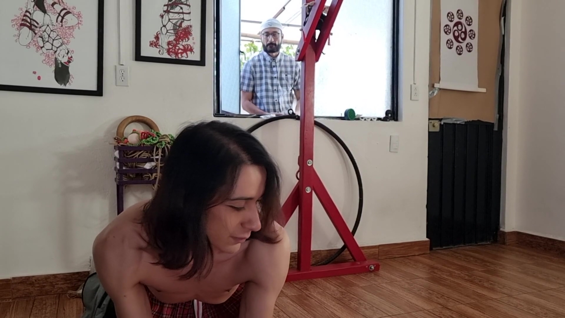 Spying On My Neighbor Through The Window And He Opens The Door For Me - Hwary & Elflaco 2