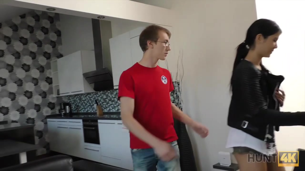 HUNT4K. Slutty girl will do everything for money paid by stranger