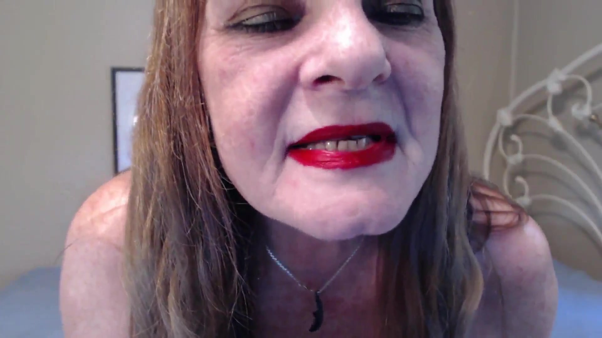 Red Shiny Lips Teasing You - TacAmateurs