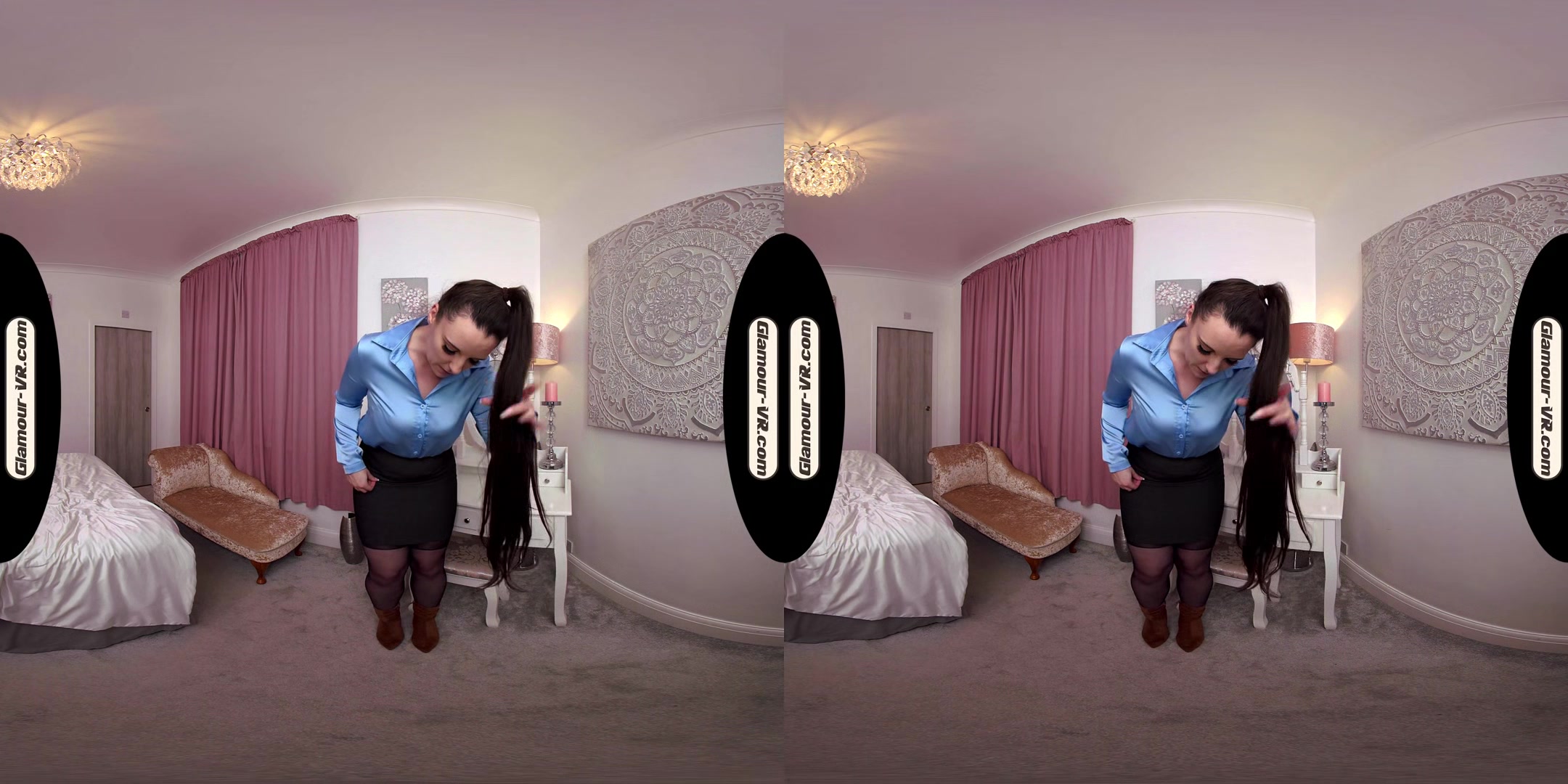 Ivy Rain Playful Secretary With Stockings Joi & Surprise Treat - 8k Vr