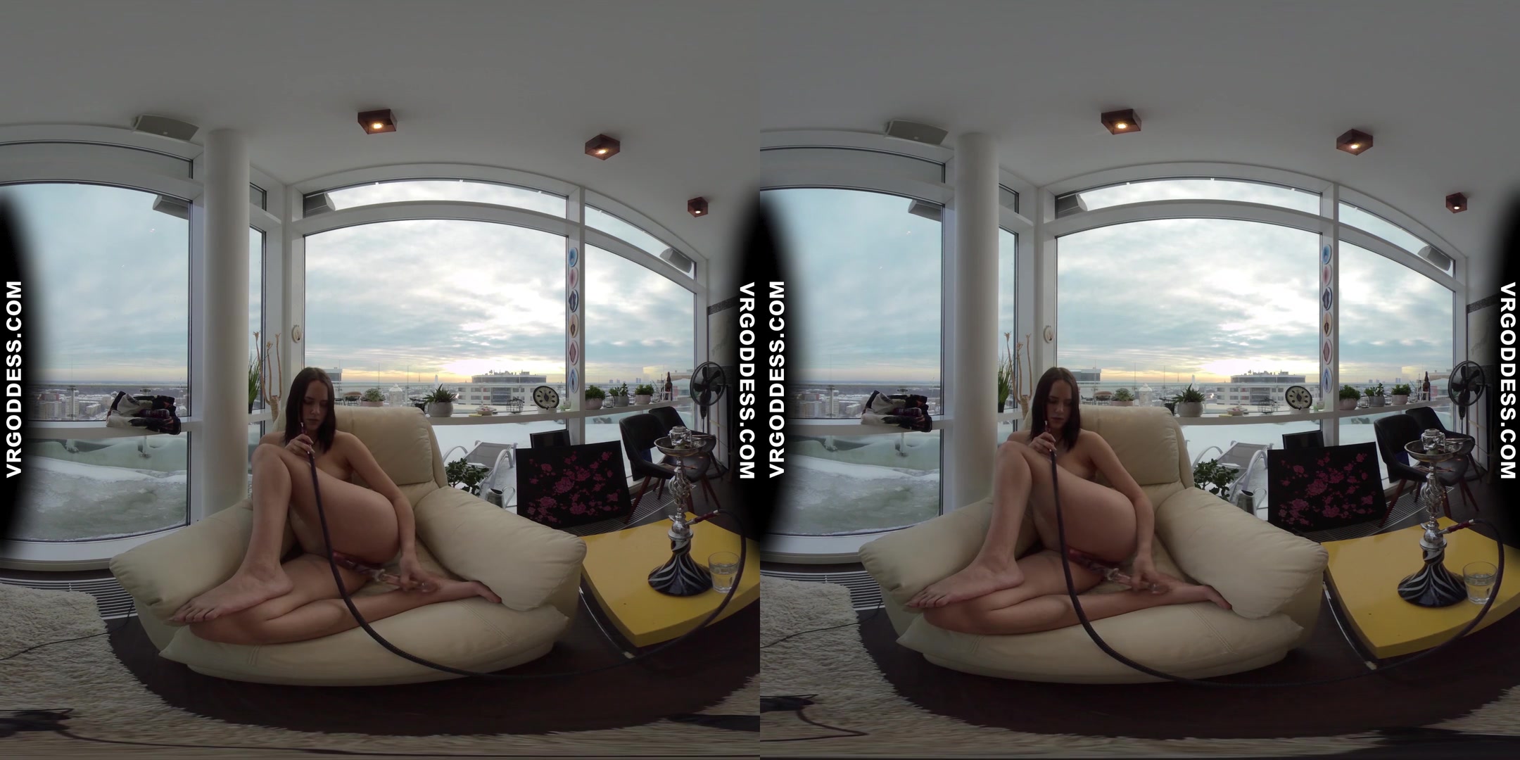 Teen Hookah Smoking Pussy Playing 18yo Rosalina Naked Snow Angel
