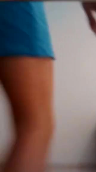 walking and having fun on my blue heels