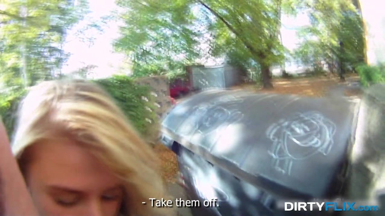 Dirty Flix - Blonde cutie tricked into outdoor sex