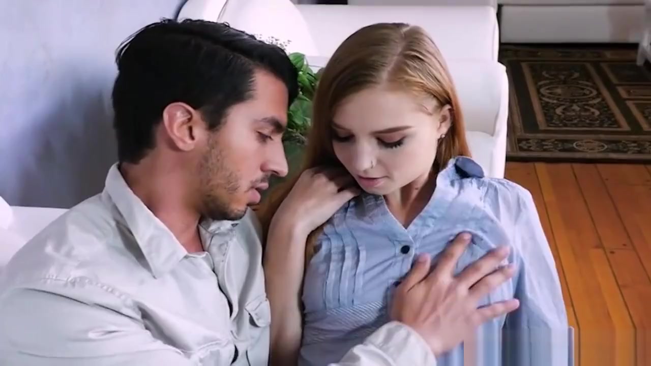 Cock-hungry Redhead teen 18+ Oiled Up And Gets Her Twat Slammed