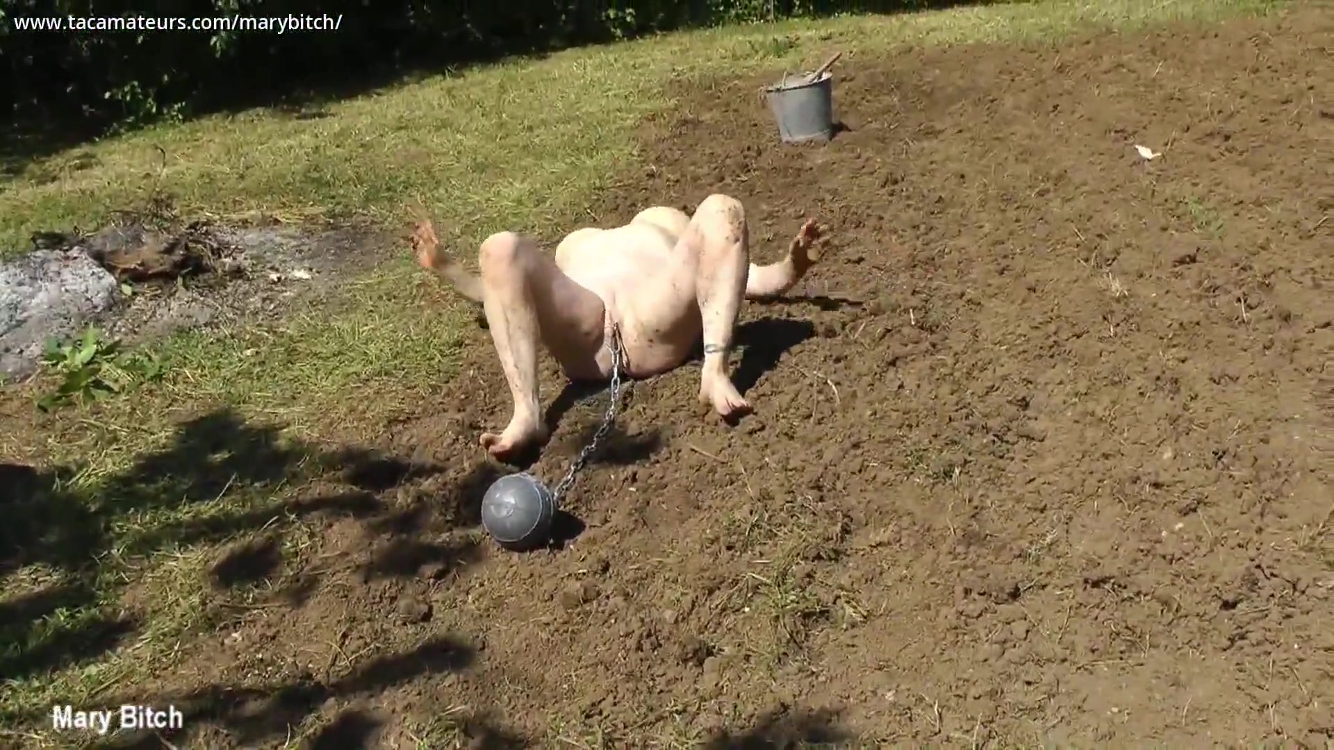 Gardening For Naked Slave Slut Pt3