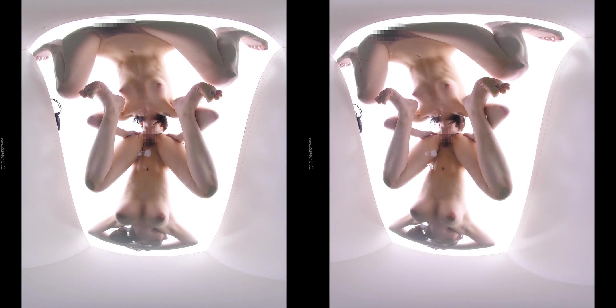 Great Sight! Lesbians Seen from Below VR; Japanese Big Tit Lesbians Making out and Playing 3D Porn