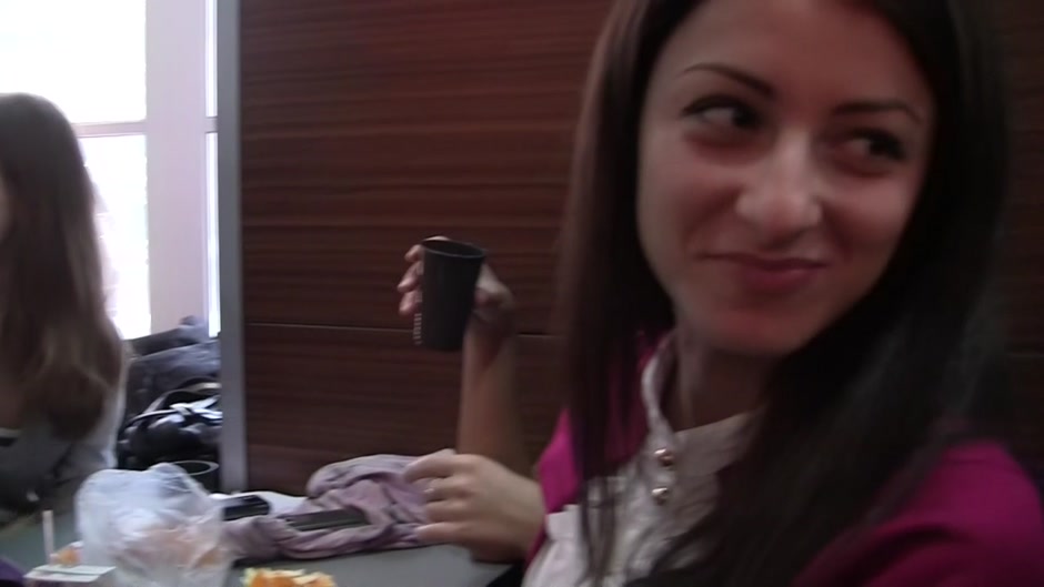 Gemma Br in public toilet sex with a slut and a horny guy