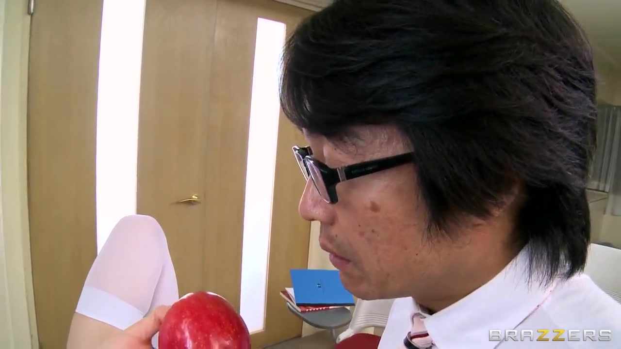 Young Harumi Asano is whwwdling her professor