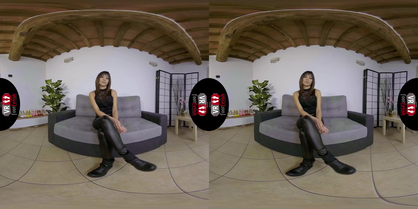 Naughty And Horny Brunette Babe Katia Casadei Showing Off Her Amazing Looking Toes And Feet - VRFootFetish