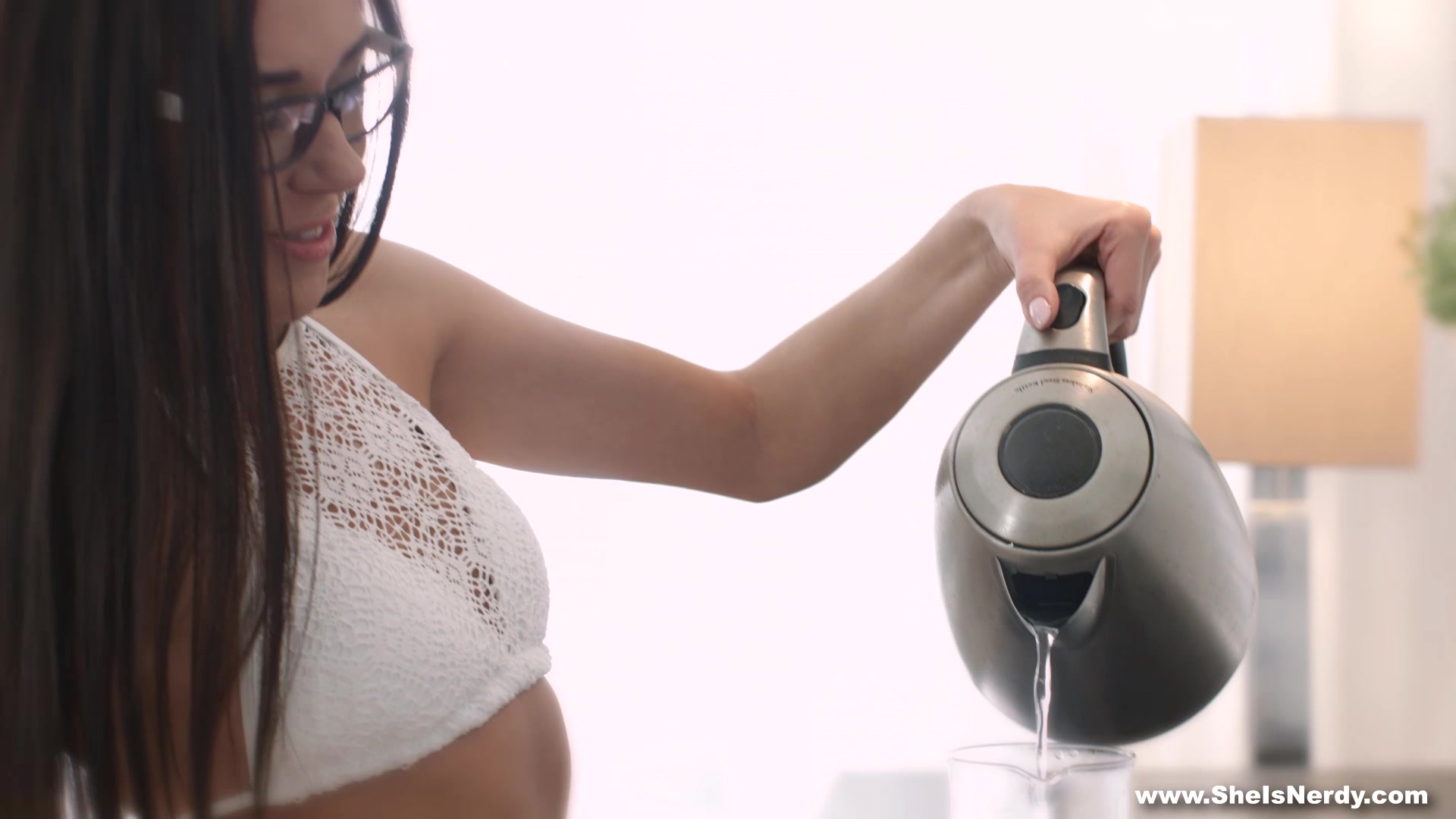 She Is Nerdy - Nerdy girl in a mood for anal